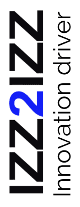 Logo completo IZZ2IZZ FONDO TRASPARENTE Innova e sviluppa il tuo Business con le Tecnologie Digitali Innovative e la Blockchain.