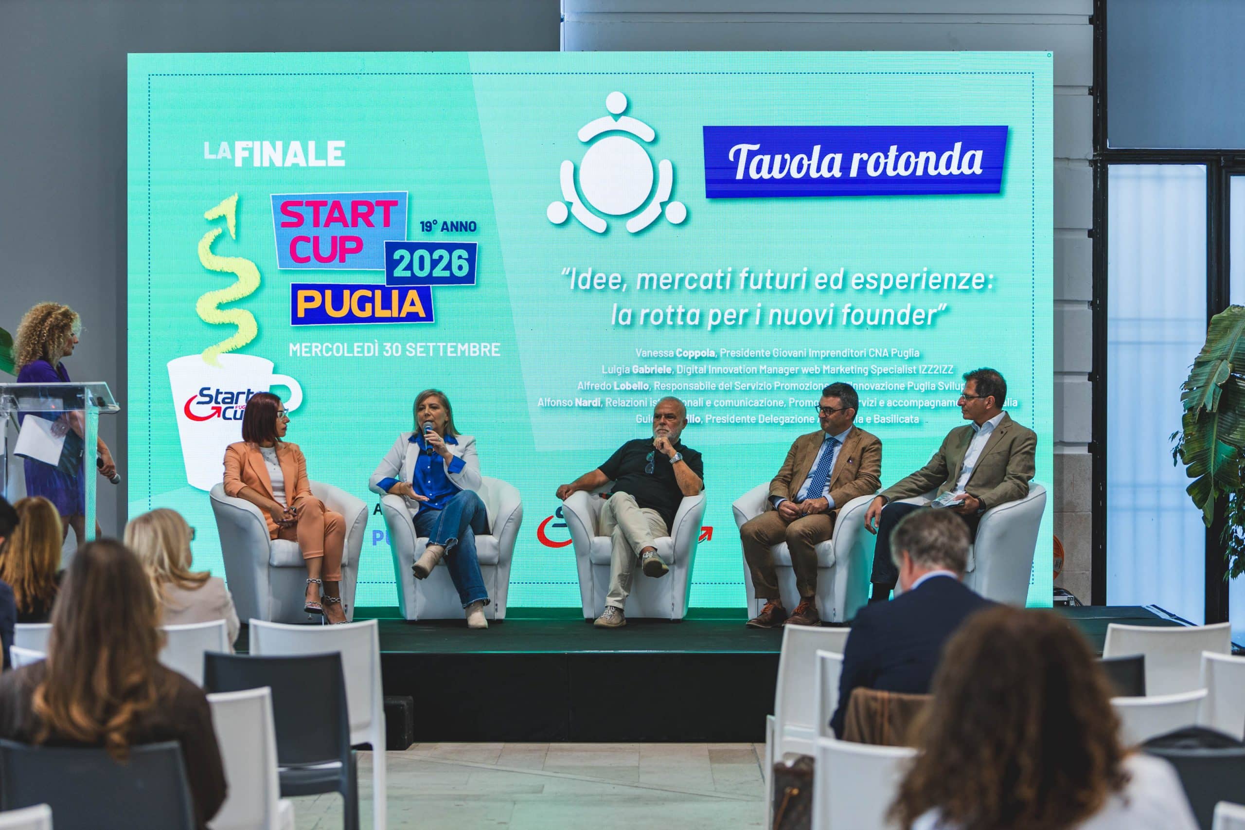 Tavola rotonda sui nuovi founder a Start Cup Puglia 2026