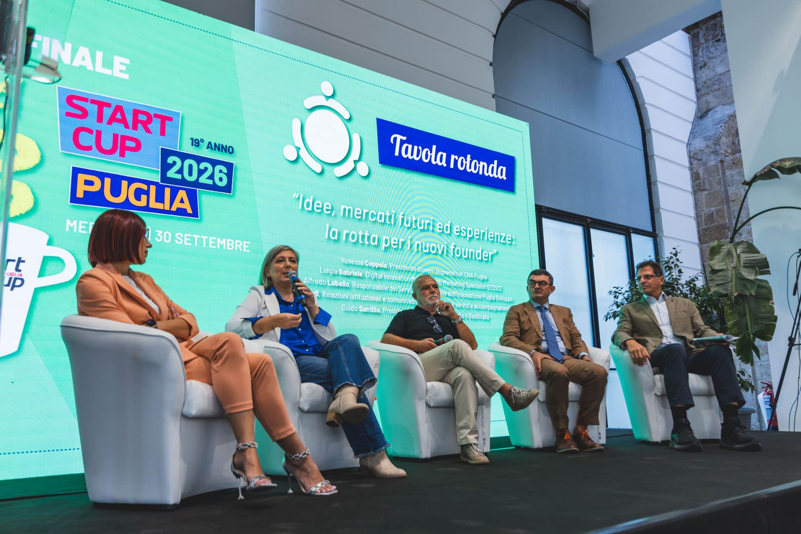 Tavola rotonda Start Cup Puglia 2026 con Luigia Gabriele di IZZ2IZZ
